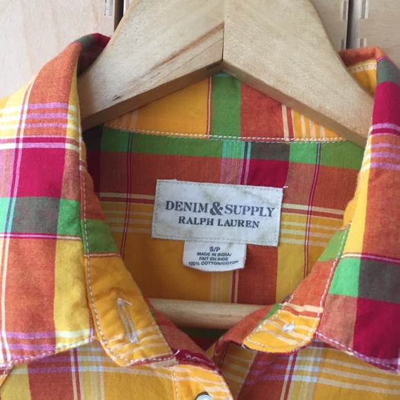 Denim & Supply Ralph Lauren Cotton Snap Front Western Shirt - Picture 11 of 11